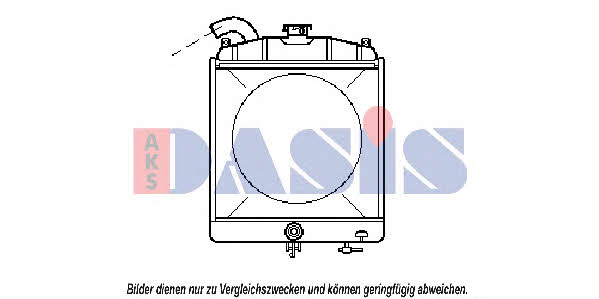 Dasis 080035N Radiator, engine cooling 080035N