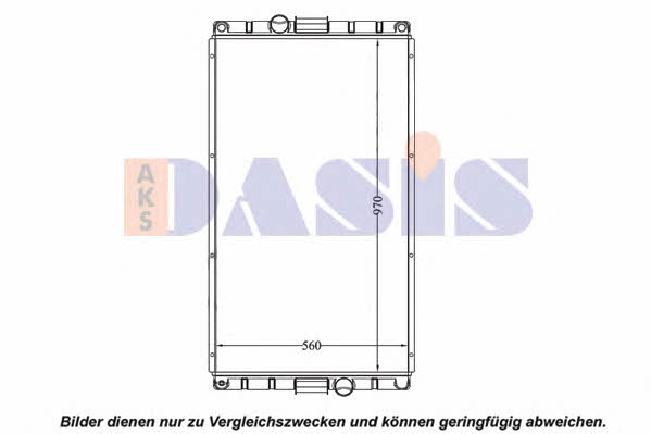 Dasis 280020N Radiator, engine cooling 280020N