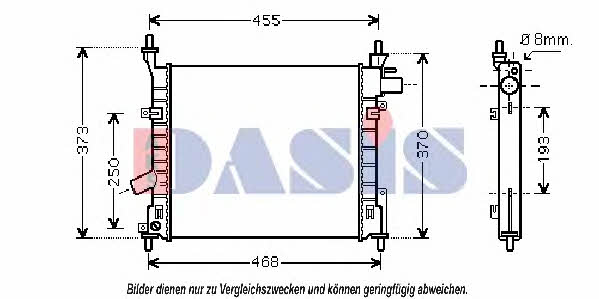 Dasis 090024N Radiator, engine cooling 090024N