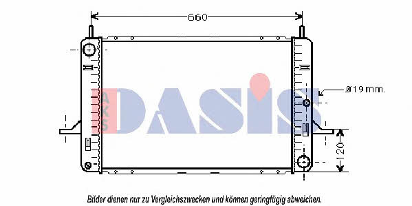 Dasis 090850N Radiator, engine cooling 090850N