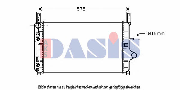 Dasis 090900N Radiator, engine cooling 090900N