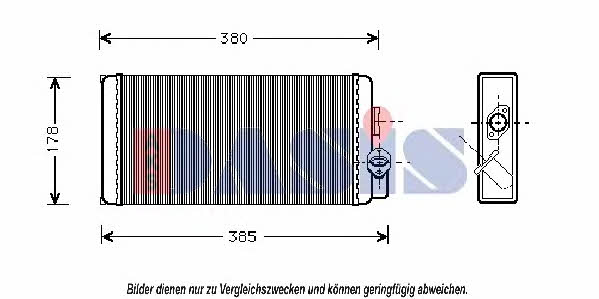 Dasis 139450N Heat exchanger, interior heating 139450N