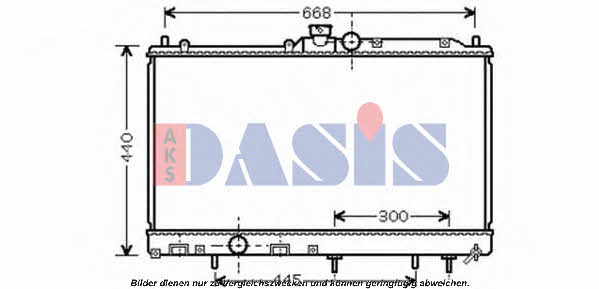 Dasis 140084N Radiator, engine cooling 140084N
