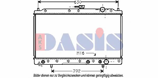 Dasis 140720N Radiator, engine cooling 140720N