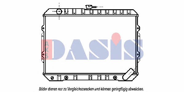 Dasis 140820N Radiator, engine cooling 140820N