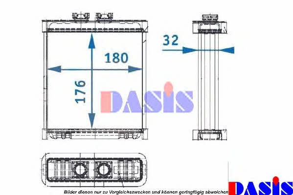 Dasis 489140N Heat exchanger, interior heating 489140N