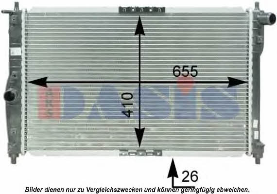 Dasis 510065N Radiator, engine cooling 510065N