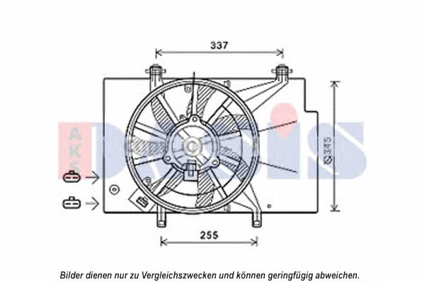 Dasis 098112N Hub, engine cooling fan wheel 098112N
