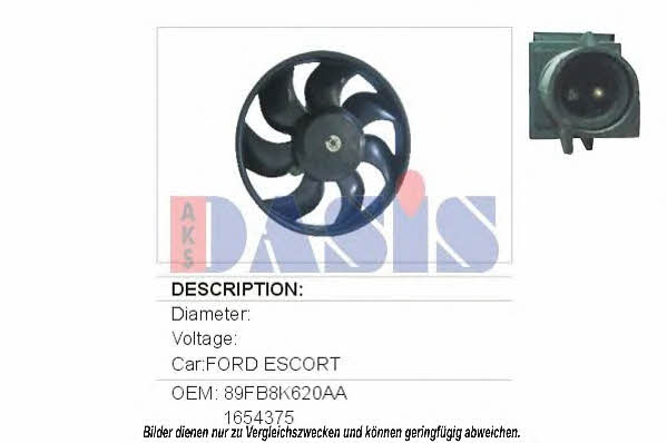 Dasis 098150N Hub, engine cooling fan wheel 098150N