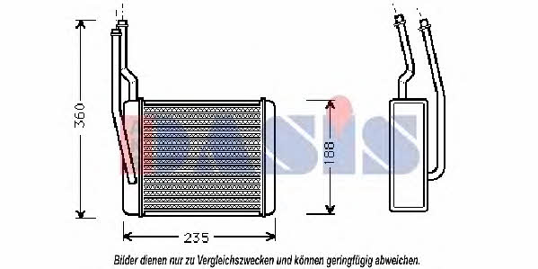 Dasis 099009N Heat exchanger, interior heating 099009N