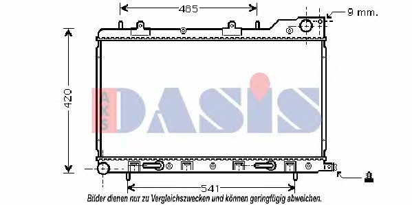 Dasis 350024N Radiator, engine cooling 350024N