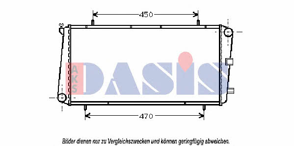 Dasis 370006N Radiator, engine cooling 370006N