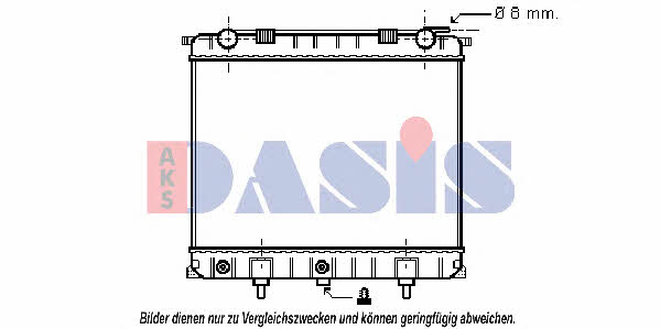 Dasis 370600N Radiator, engine cooling 370600N