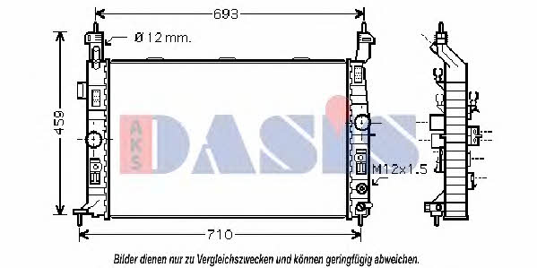 Dasis 150025N Radiator, engine cooling 150025N