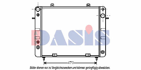 Dasis 150480N Radiator, engine cooling 150480N