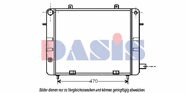 Dasis 150500N Radiator, engine cooling 150500N