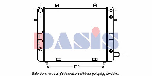 Dasis 150510N Radiator, engine cooling 150510N