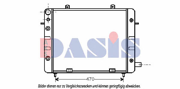 Dasis 150520N Radiator, engine cooling 150520N