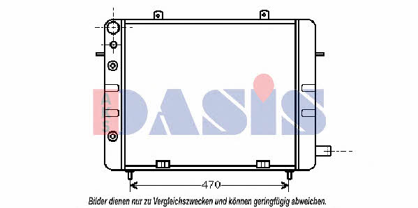 Dasis 150540N Radiator, engine cooling 150540N