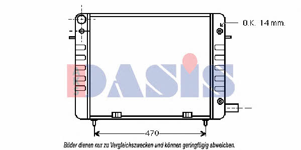 Dasis 150970N Radiator, engine cooling 150970N