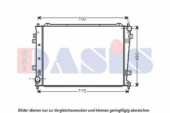 Dasis 510141N Radiator, engine cooling 510141N