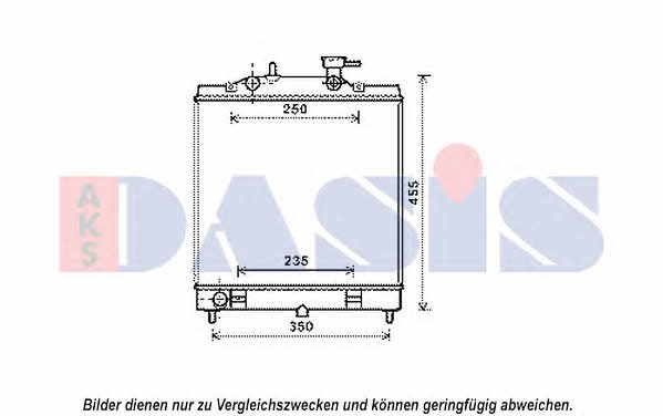 Dasis 510158N Radiator, engine cooling 510158N