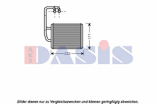 Dasis 519007N Heat exchanger, interior heating 519007N