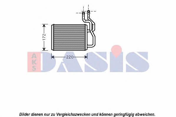 Dasis 519009N Heat exchanger, interior heating 519009N