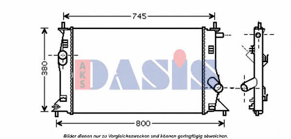 Dasis 110056N Radiator, engine cooling 110056N