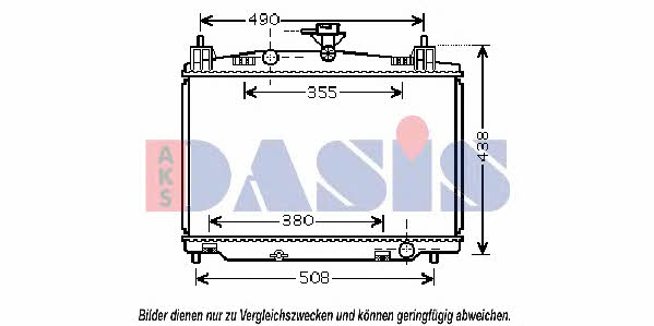 Dasis 110065N Radiator, engine cooling 110065N