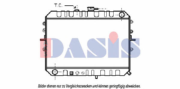 Dasis 111140N Radiator, engine cooling 111140N