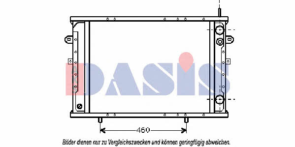 Dasis 390340N Radiator, engine cooling 390340N