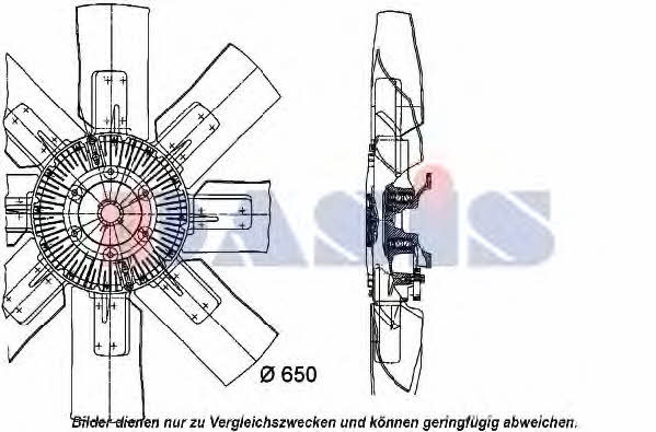 Dasis 398290N Hub, engine cooling fan wheel 398290N