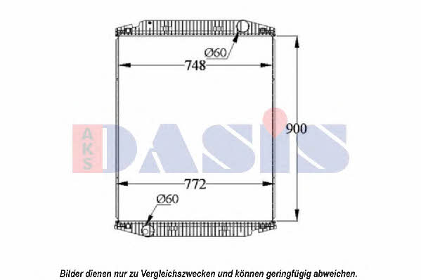 Dasis 400011S Radiator, engine cooling 400011S