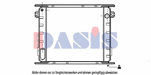 Dasis 400013N Radiator, engine cooling 400013N