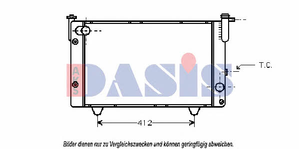 Dasis 151700N Radiator, engine cooling 151700N