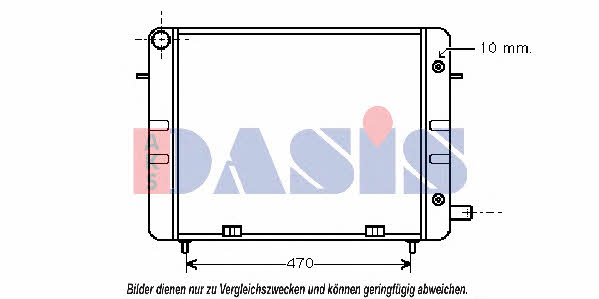 Dasis 151770N Radiator, engine cooling 151770N