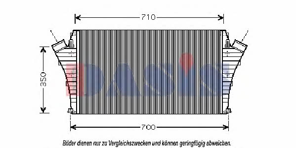 Dasis 157013N Intercooler, charger 157013N