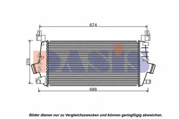 Dasis 157031N Intercooler, charger 157031N