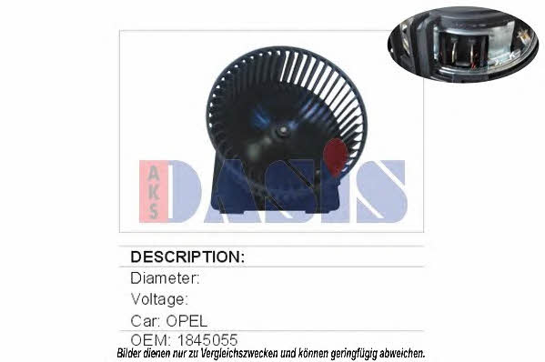 Dasis 158090N Fan assy - heater motor 158090N