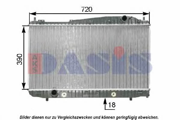 Dasis 520084N Radiator, engine cooling 520084N