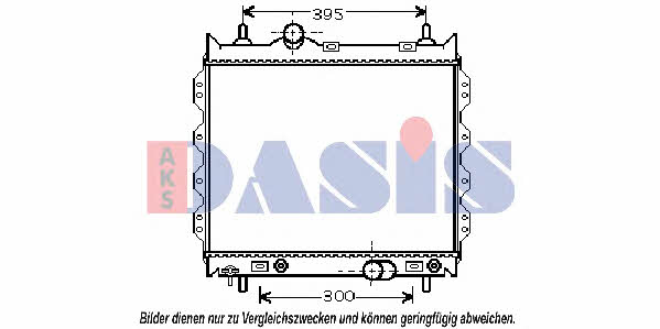 Dasis 520760N Radiator, engine cooling 520760N