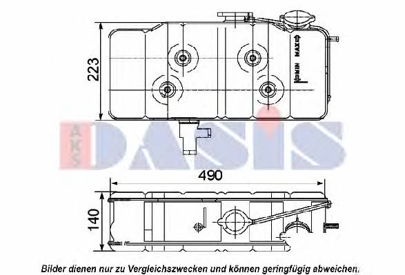 Coolant reservoir tank Iveco: 401020N Dasis Expansion tank