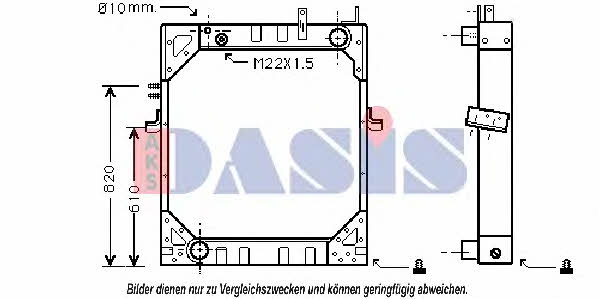 Dasis 401600N Radiator, engine cooling 401600N