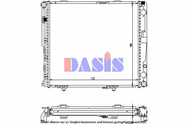 Dasis 120485N Radiator, engine cooling 120485N