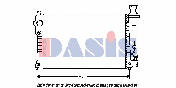 Dasis 160044N Radiator, engine cooling 160044N