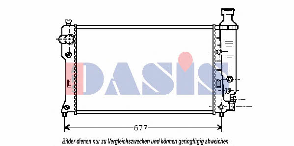 Dasis 161300N Radiator, engine cooling 161300N