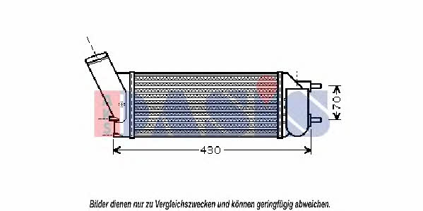 Dasis 167011N Intercooler, charger 167011N