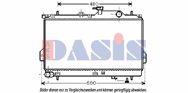 Dasis 560017N Radiator, engine cooling 560017N