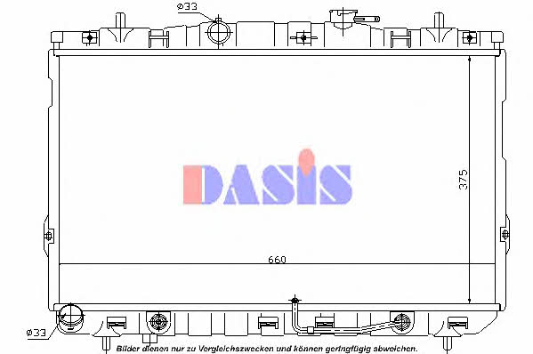 Dasis 560027N Radiator, engine cooling 560027N